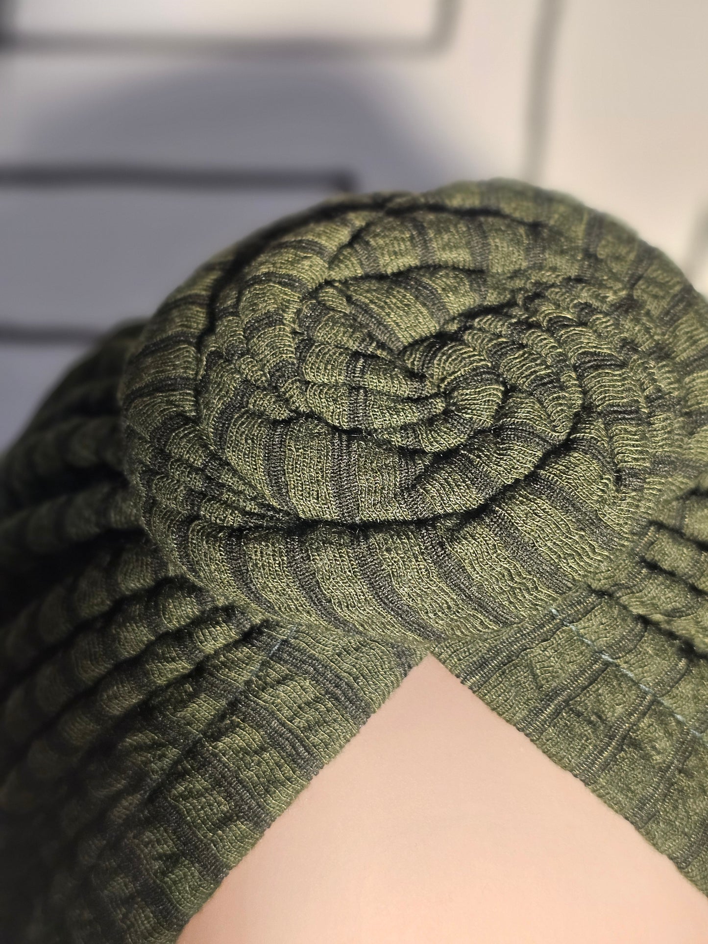 Bonnet Turban Vert Forêt – Fraîcheur & Originalité