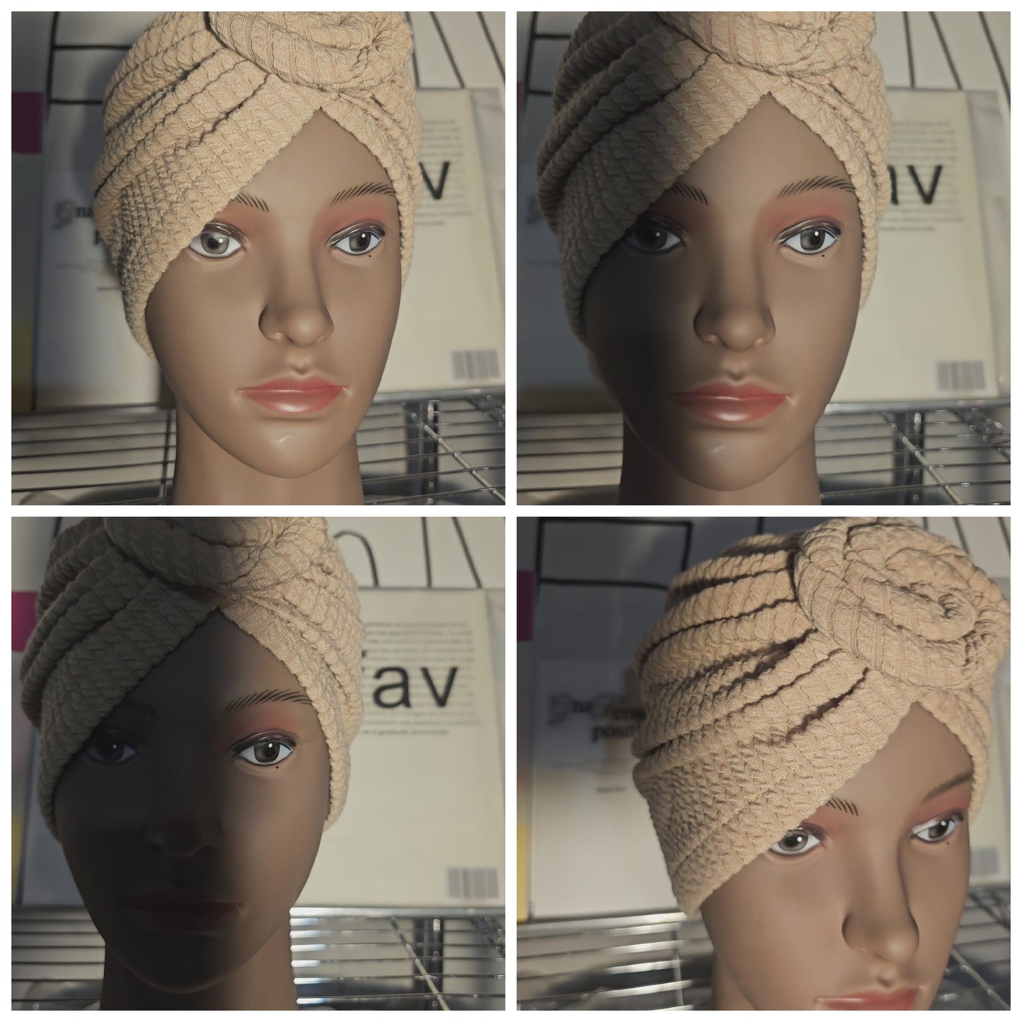 Bonnet Turban Beige – Style Naturel & Raffiné