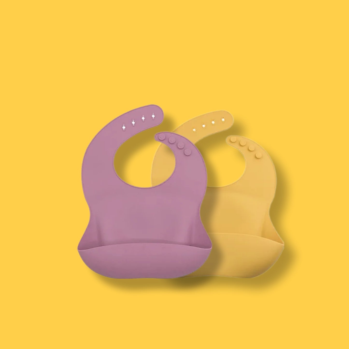 Lots de 2 Bavoirs en Silicone pour Bébé avec Fourchette et Cuillère