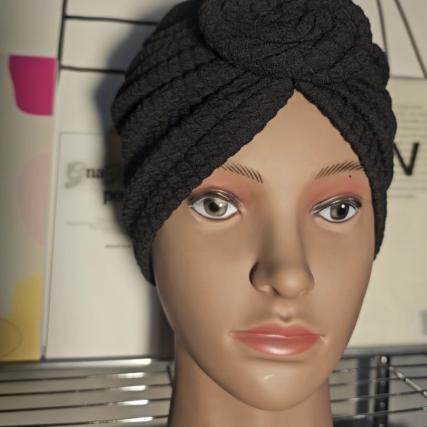 Bonnet Turban Noir – Chic & Intemporel