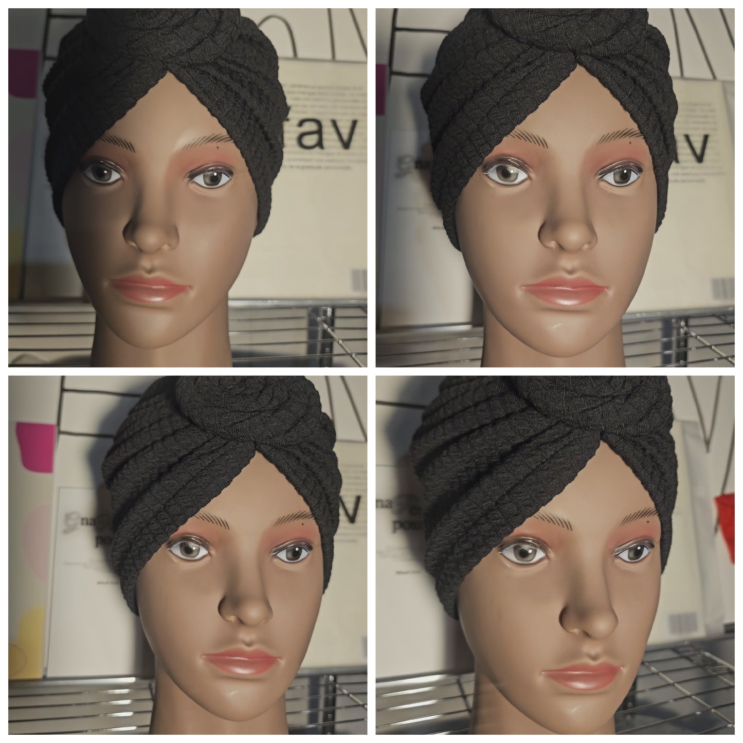 Bonnet Turban Noir – Chic & Intemporel